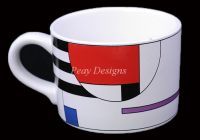 Sango RADIUS Geometric Mondrian COFFEE MUG CUP